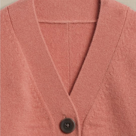 Banana Republic Cashmere Cardigan in Coral - Picture 2 of 4
